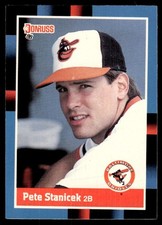 Pete Stanicek 1988 Donruss Diamond Kings RC #541 Baltimore Orioles Rookie Card. rookie card picture