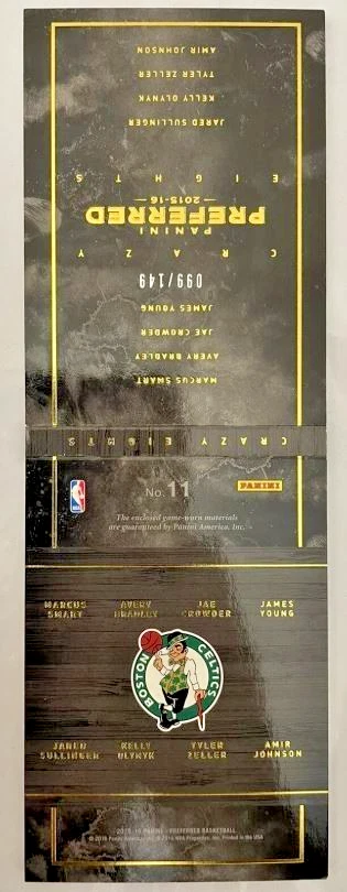 2015/16 PANINI PREFERRED BOOKLET CRAZY EIGHTS BOSTON CELTICS 99/149 - Image 3 of 3