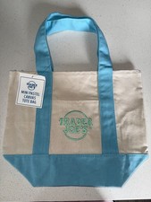 Trader joes mini pastel toto bag, light blue,...