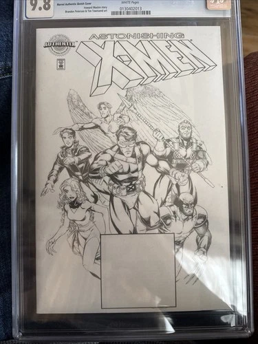 Marvel Authentix: Astonishing X-Men #1 CGC Graded 9.8 White Pages Sketch Cover