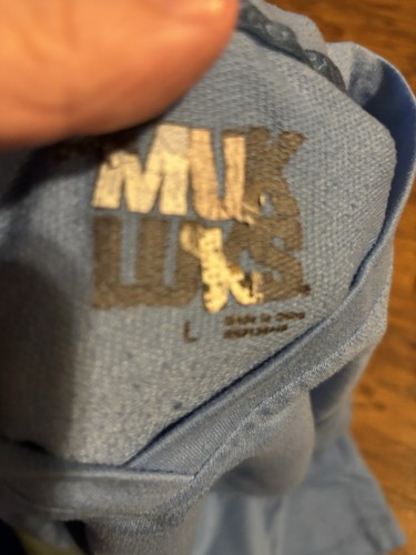 MUK LUKS Women's 2-piece Pajama Lounge Matching Set Blue Size L Large V-Neck Top - Picture 9 of 10
