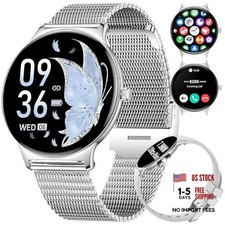 Smart Watch Answer/Make Call , 1.43" AMOLED Waterproof Smart Watches Silver