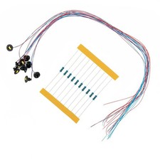 Lampada da parete modello lampione stradale scala HO confezione da 10 con LED bi