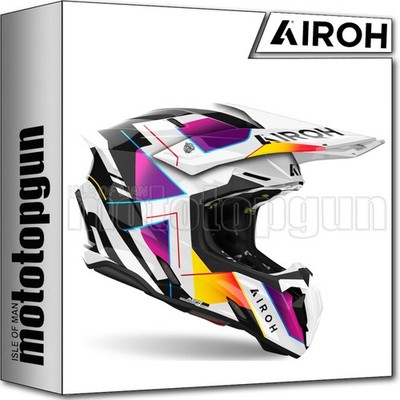 AIROH OFFROAD-HELM FÜR MOTORRAD TWIST 3 TW3R38 RAINBOW GLOSS M