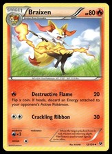 Braixen 12/124 Uncommon Fates Collide Pokemon Near Mint