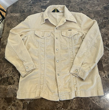 Vintage 70s Wrangler Western Pearl Snap Shirt Corduroy Made In USA Sz L/XL