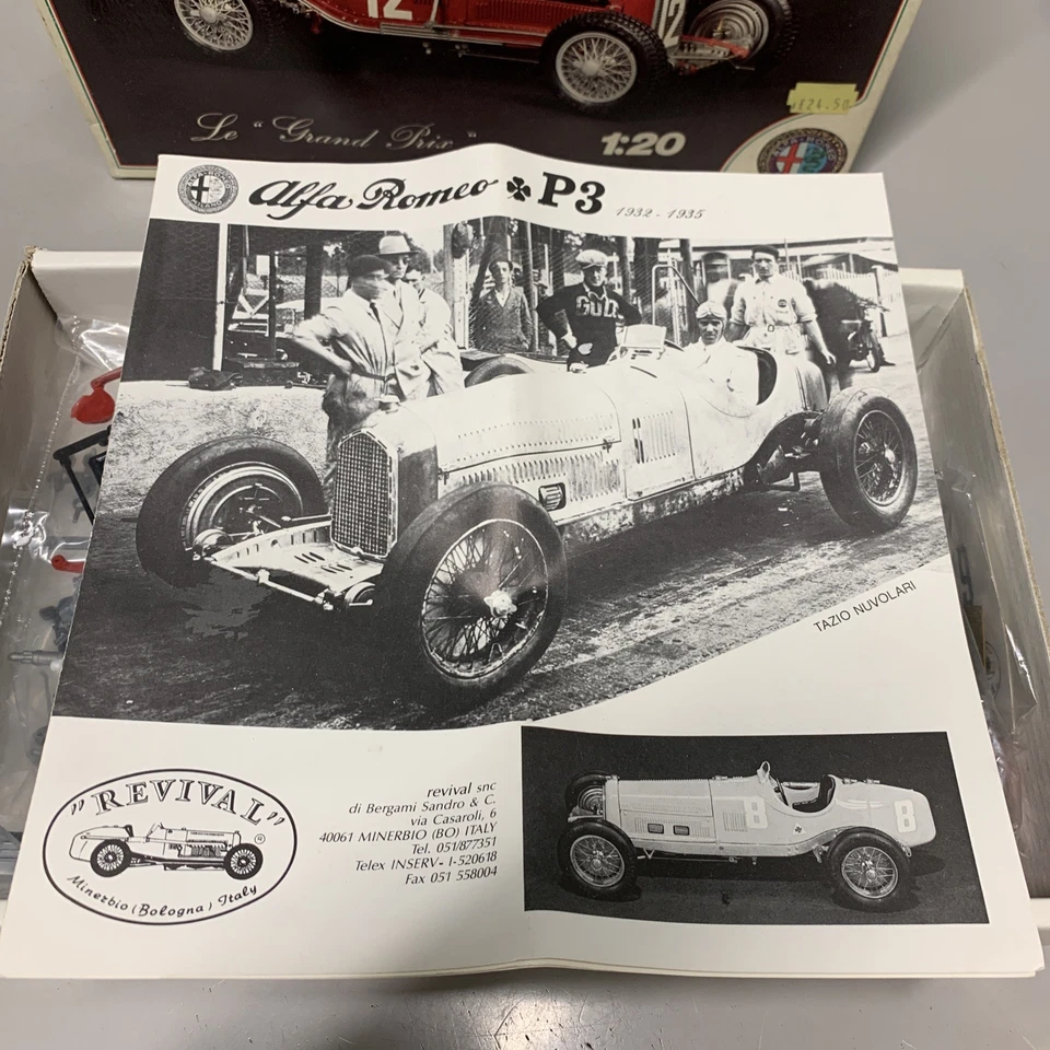 ALFRA ROMEO Scuderia Ferrari P3 1932-35 REVIVAL 1:20 Kit Da Montare Collezione - Immagine 4 di 4