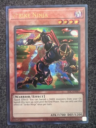 Yugioh Strike Ninja IOC-EN007 Ultra Rare Unlimited Edition NM