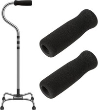 Cane Handle Grip Replacement, 2 PCS Walking Canes Grips for Seniors Offset Crutc