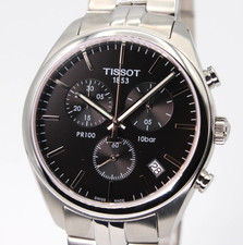 TISSOT T101.417.11.051.00 PR 100 Chrono Quartz Black Dial Men's Watch 41mm