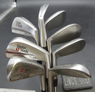 Set 8x TaylorMade T-D Tour Preferred Eisen 3-PW Stiff Stahlschäfte G/P Griffe*