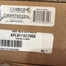 Whirlpool Range Dual Radiant Surface Element W11517959 CMR975D3314 Choice Parts