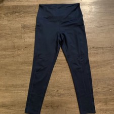 Z By Zella Leggings Yoga Workout Size Small Dark Blue Side Pockets NWOT
