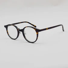 Round Acetate Eyeglasses Frames Reading Glasses Retro Full Rim Men Women
