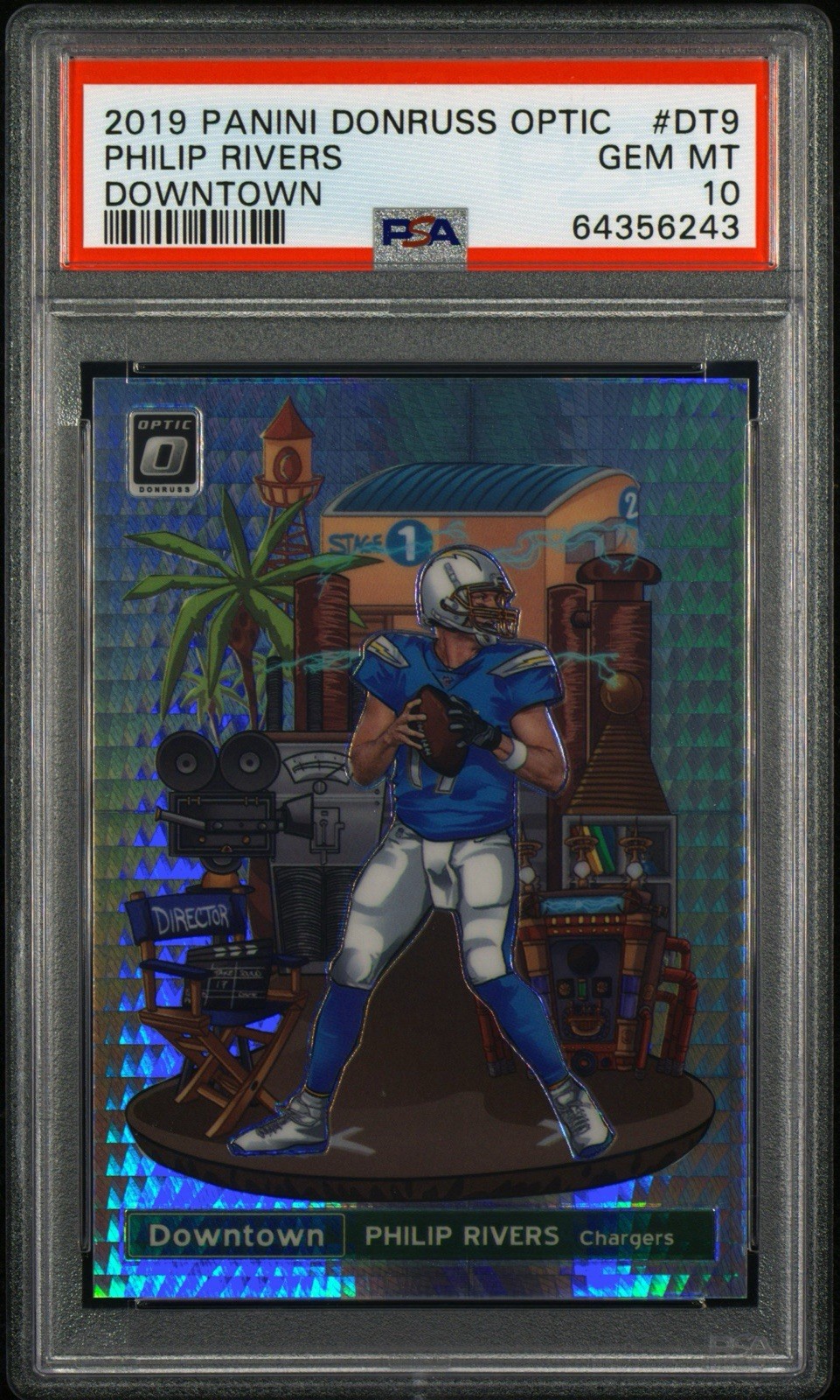 2019 Panini Donruss Optic Philip Rivers #DT9 Downtown PSA 10 🔥