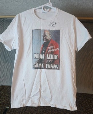 Lavell Crawford - Autographed Comedy Activewear - White T-shirt  Adult Medium 