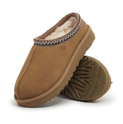 NEW UGG Women's Tasman II Slipper Authentic Chestnut, Black Size Women's US 7-10