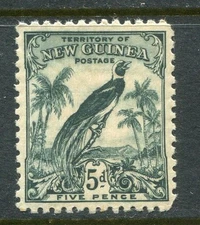 New Guinea #38 Bird Of Paradise 5 P. [Mint Hinged]