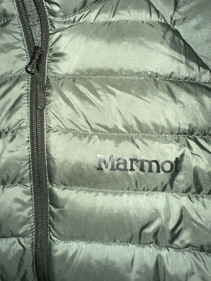MARMOT Mens Highlander Jacket WaterResistant Lightweight Down Puffer Green M - Image 2 of 4