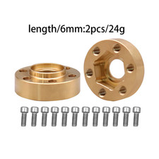 Brass Weights 12Mm Wheel Hex Hub Widen Adapter for 1/10 RC Crawler 1.9 2.2Inch W