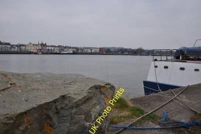 Photo A2 Bideford : The River Torridge From a car park looking out acros c2013