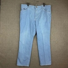 Lee Jeans Mens Light Wash Denim Relaxed Fit Classic 38 x 29 Blue