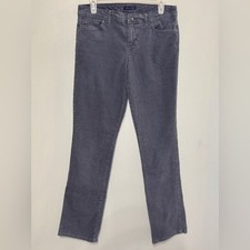Tommy Hilfiger Gray Soft Corduroy Straight leg Jeans 6 Mid Rise Cotton Stretch