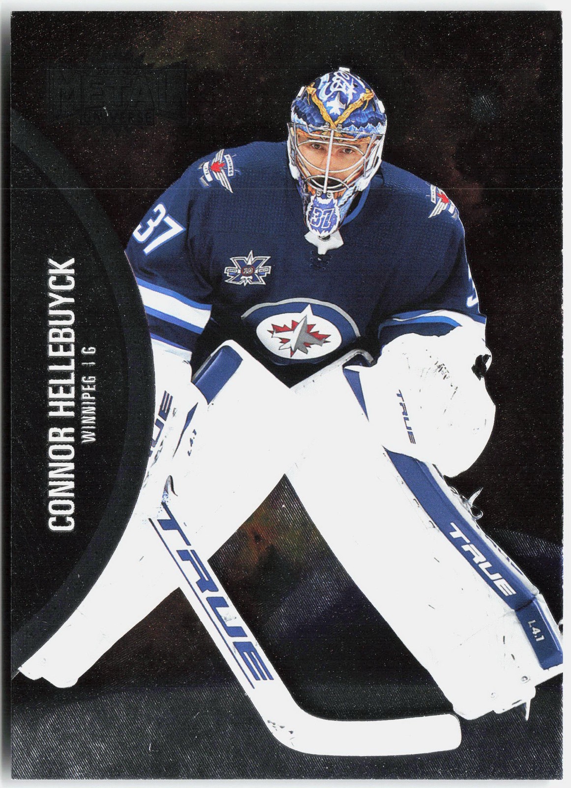 2021-22 SkyBox Metal Universe #85 Connor Hellebuyck