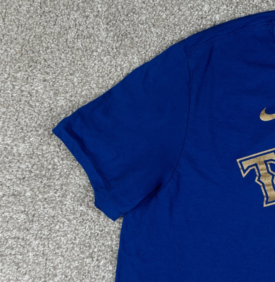 Camisa Texas Rangers Evan Carter Para Hombres Extra Grande Azul Nike Manga Corta MLB XL Foto 4 de 4