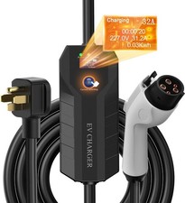 Home Level 2 EV Charger 10 to 32Amp, 240V, J1772 plug 25' cord, NEMA 14-50