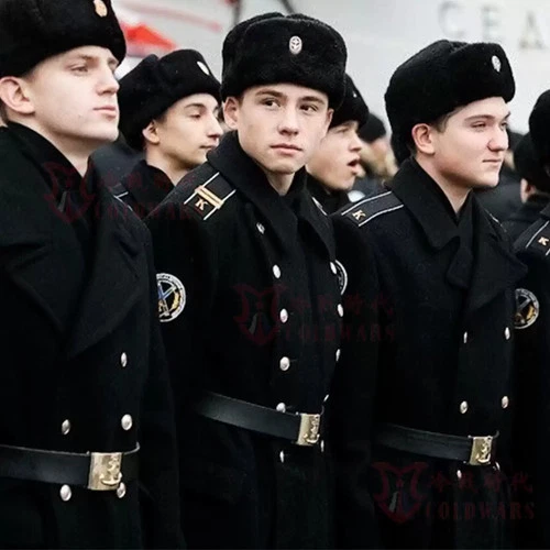 Cold Resistant Replica Soviet Navy M69 Winter Black 12-Button Woolen Overcoat image 16