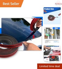 Weather Stripping Rubber Door Seal T-Shape Windshield Seal 16FT Black