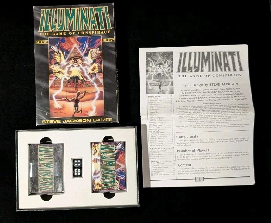 Illuminati The Games of Conspiracy 1999 Deluxe Edition By Steve Jackson Games - Image 3 of 4