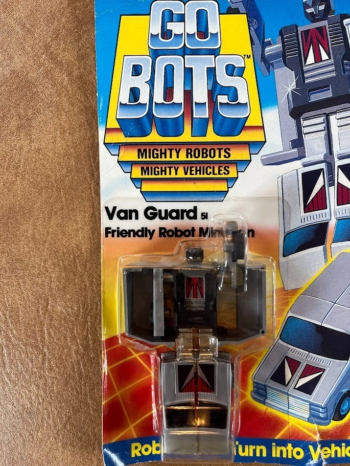 Van Guard Mini Van #7253 Mighty Robots Go Bots Tonka 1984 De colección MOSC Foto 4 de 4