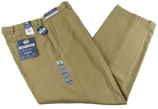 Dockers Mens Signature Khaki Pants New 40 X 30 Khaki Flat Front Classic Fit