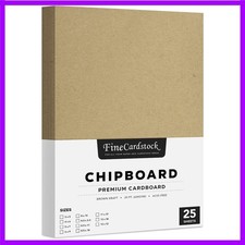 Brown Kraft Chipboard   Medium Weight 30 Point 0.03 inch Cardboard  Thick an...