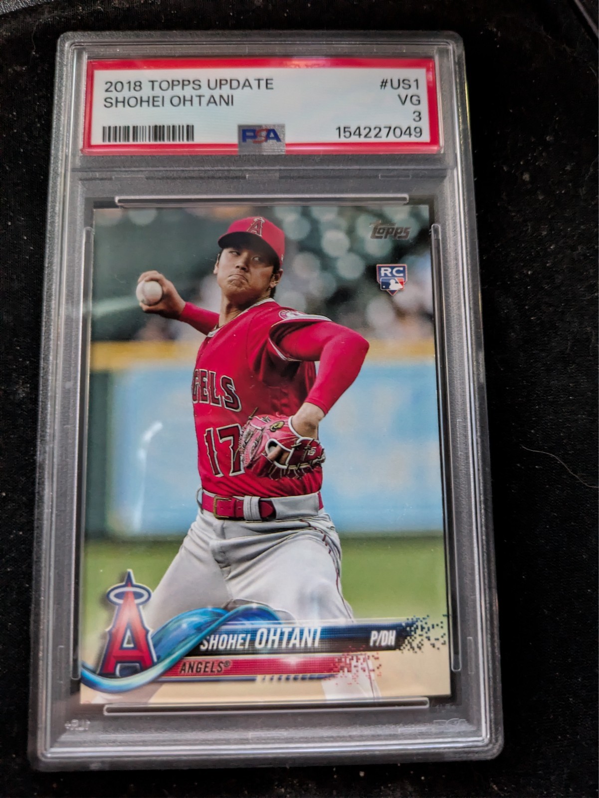 Shohei Ohtani RC 2018 Topps Update #US1 PSA 3