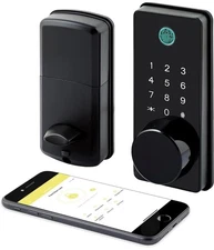 LOCKSTAR® Smart Door Lock • Keyless Deadbolt • Multiple Entry – App, Fingerprint