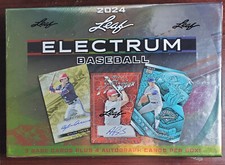 Leaf 2024 Electrum Baseball Sealed Hobby Box - 4 Autographs, 3 Base Cards