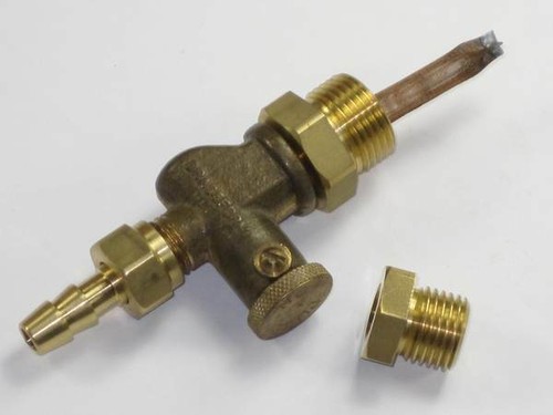Brass push pull petcock BSA Matchless AJS with adapters and spigot Brassform - Picture 2 of 2
