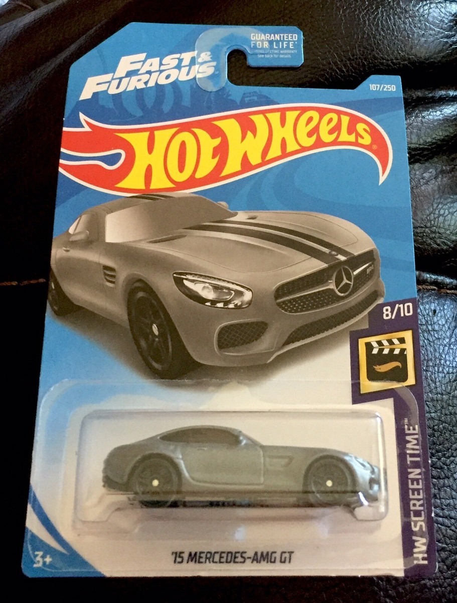 🏁 Hot Wheels 2019 - Gray '15 Mercedes Fast & Furious AMG GT 🏁 | eBay