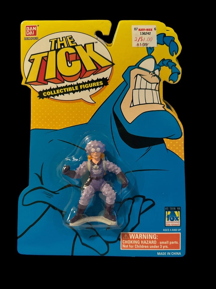 "NEW" The Tick Vintage 1994-1995 Bandai Collectible Miniature Figures Lot of (4) — 第 3/4 张图片