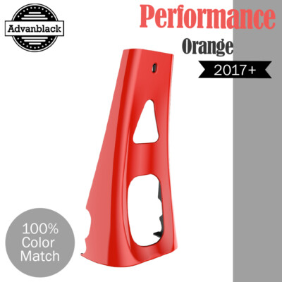 Advanblack Performance Orange ABS Chin Spoiler Fits Harley FLTR FLHX 2017+ M8