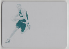 2016-17 Panini Flawless Grant Hill Momentous Patch Autographs Cyan Plate 1/1