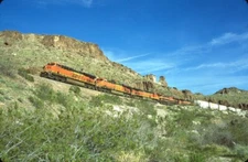BNSF 7018 ES44C4 KINGMAN CANYON AZ ORIGINAL SLIDE 04-17-24 T23-12
