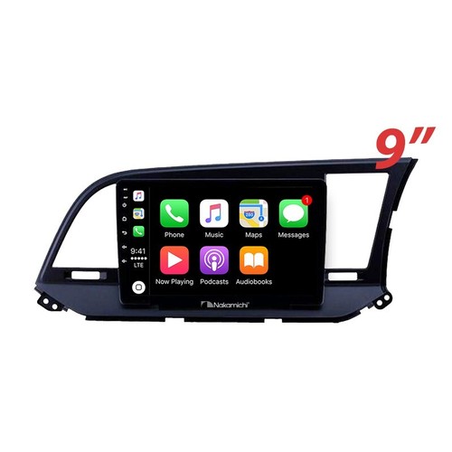 9" Wireless CarPlay Android Auto Nakamichi BT Radio For Hyundai Elantra 16-20 SO - Imagen 1 de 3