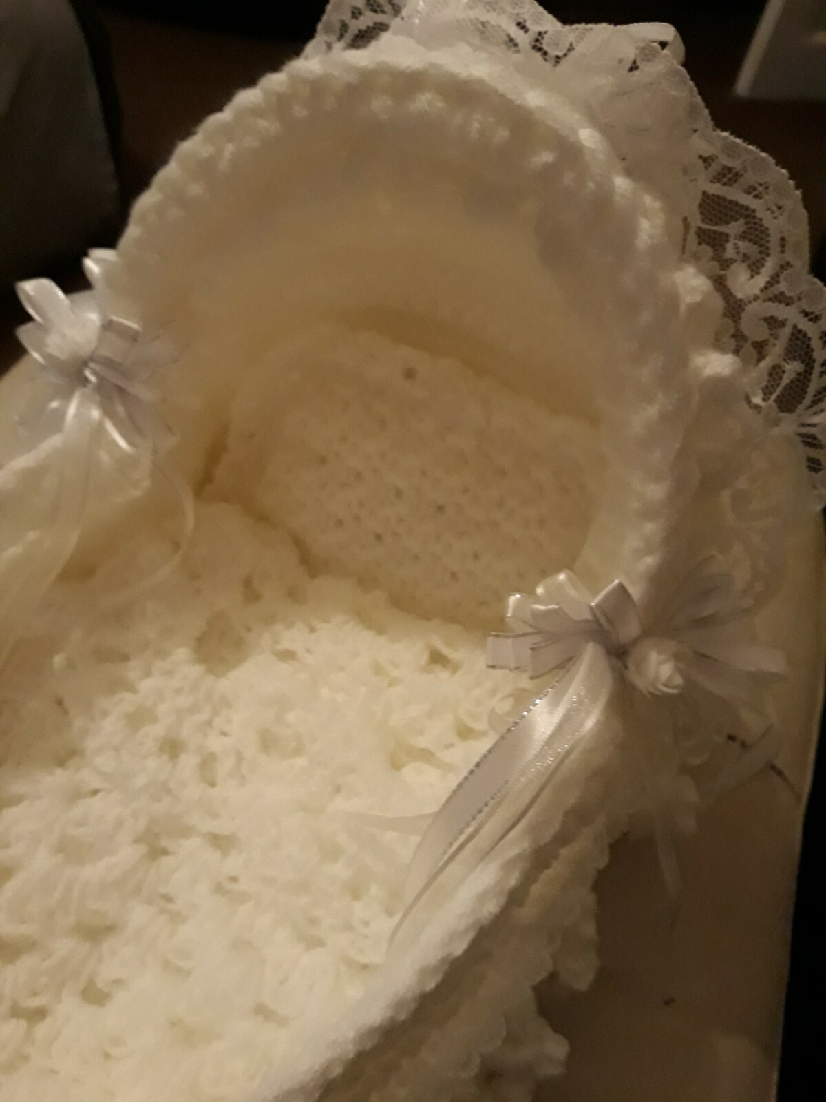 Micro Preemie Prem Reborn Baby Doll Ooak Moses Basket with Pillow and