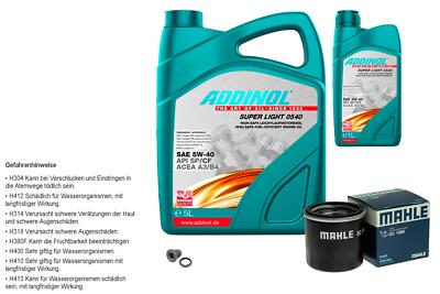 MAHLE Inspektionspaket 6L ADDINOL SUPER LIGHT 5W-40 für Dacia Lodgy JS_ 1.6 SCe
