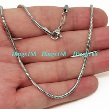 925 Sterling Silver Snake Chain Necklace 16/18/20/22/24/26/28/30/32/34/36/38inch