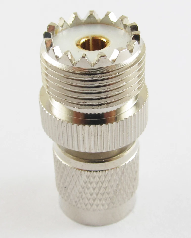 50x Brass TNC Male Plug to UHF SO-239 Female Jack straight RF Adapter Converter - Image 3 of 4